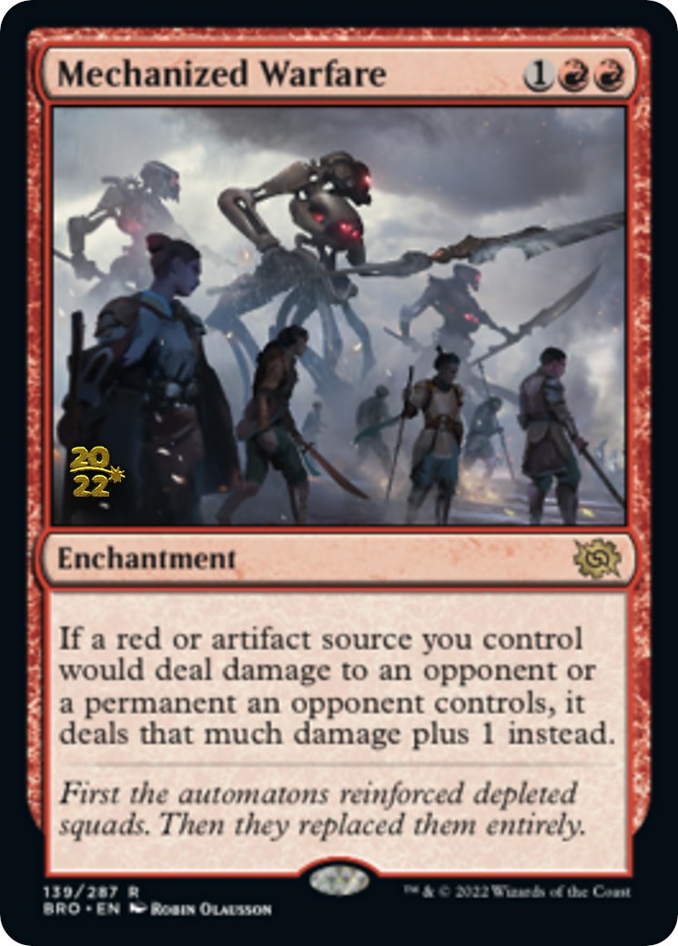 Mechanized Warfare [The Brothers' War Prerelease Promos] | Good Games Cannington