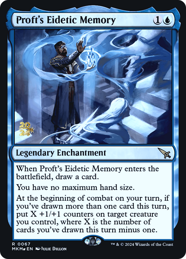 Proft's Eidetic Memory [Murders at Karlov Manor Prerelease Promos] | Good Games Cannington