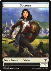 Human Soldier (005) // Drake Double-Sided Token [Commander 2020 Tokens] | Good Games Cannington