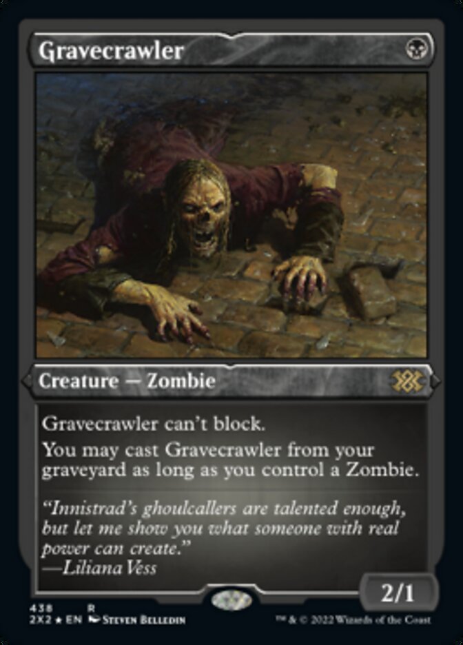 Gravecrawler (Foil Etched) [Double Masters 2022] | Good Games Cannington