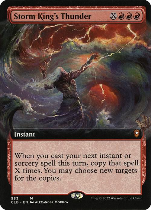 Storm Kings Thunder Extended Art 583 (Commander Legends: Battle for Baldur's Gate)  - Foil | Good Games Cannington