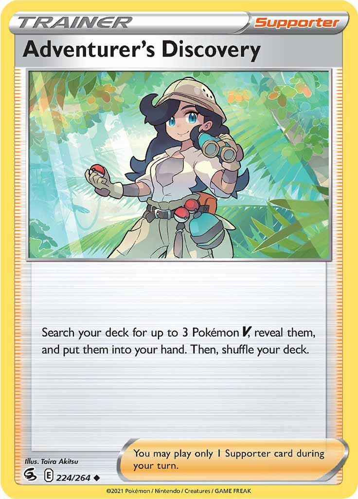 Adventurer's Discovery (224/264) [Sword & Shield: Fusion Strike] | Good Games Cannington