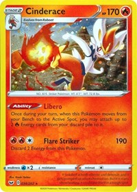 Cinderace (034/202) (Cosmos Holo) [Sword & Shield: Base Set] | Good Games Cannington