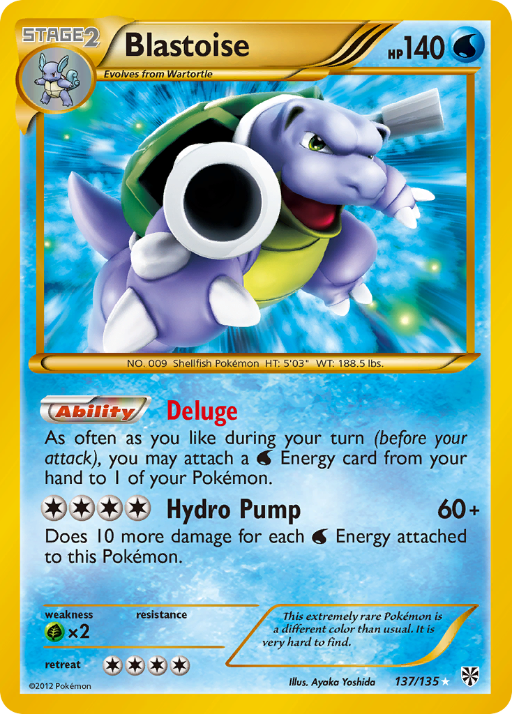 Blastoise (137/135) [Black & White: Plasma Storm] | Good Games Cannington