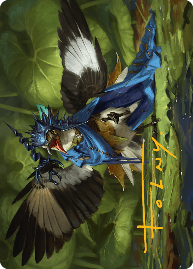 Mockingbird Art Card (Gold-Stamped Signature) [Bloomburrow Art Series] | Good Games Cannington