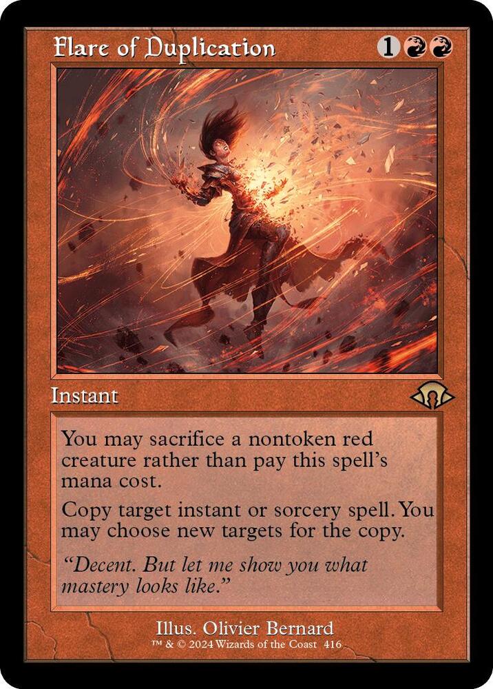 Flare of Duplication 416 (Modern Horizons 3)  - Retro Foil | Good Games Cannington