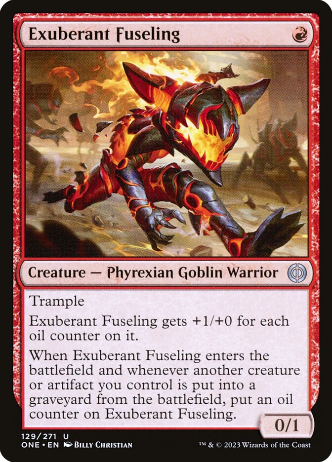 Exuberant Fuseling 129/271 (Phyrexia: All Will Be One)  - Foil | Good Games Cannington