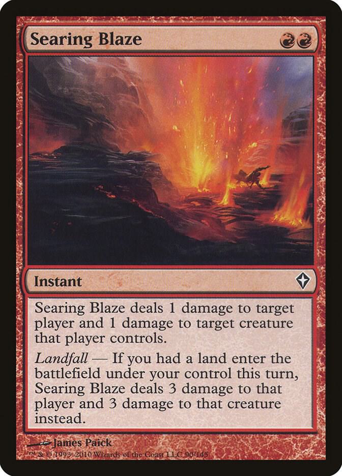 Searing Blaze 90/145 (Worldwake)  | Good Games Cannington