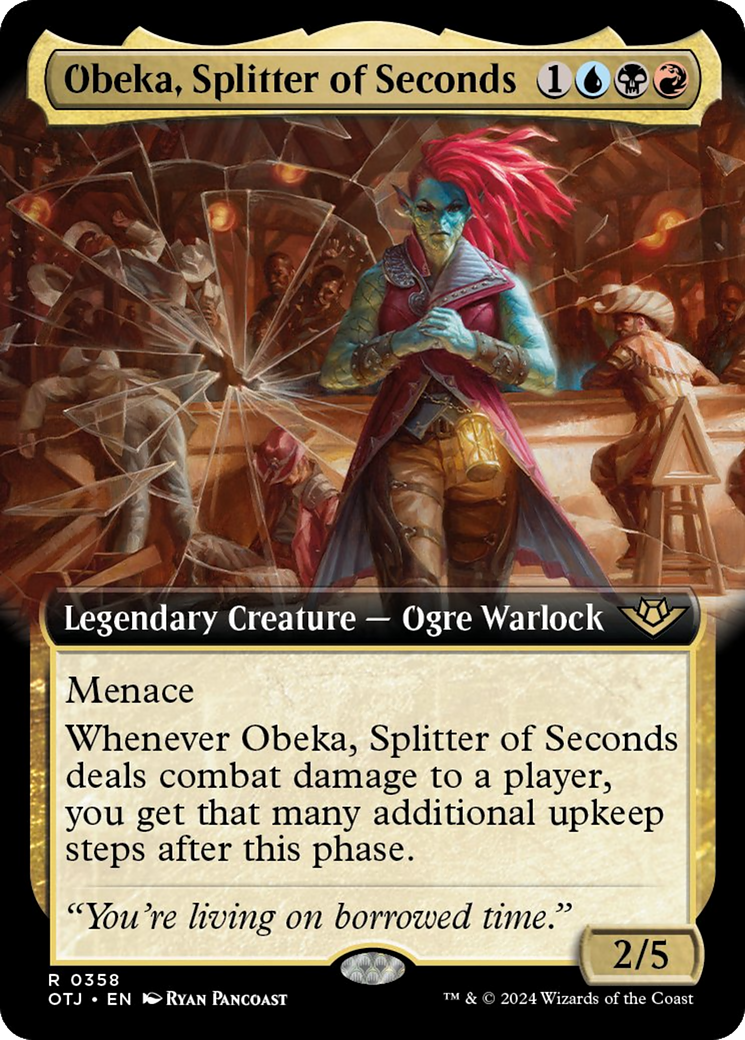 Obeka, Splitter of Seconds (Extended Art) [Outlaws of Thunder Junction] | Good Games Cannington