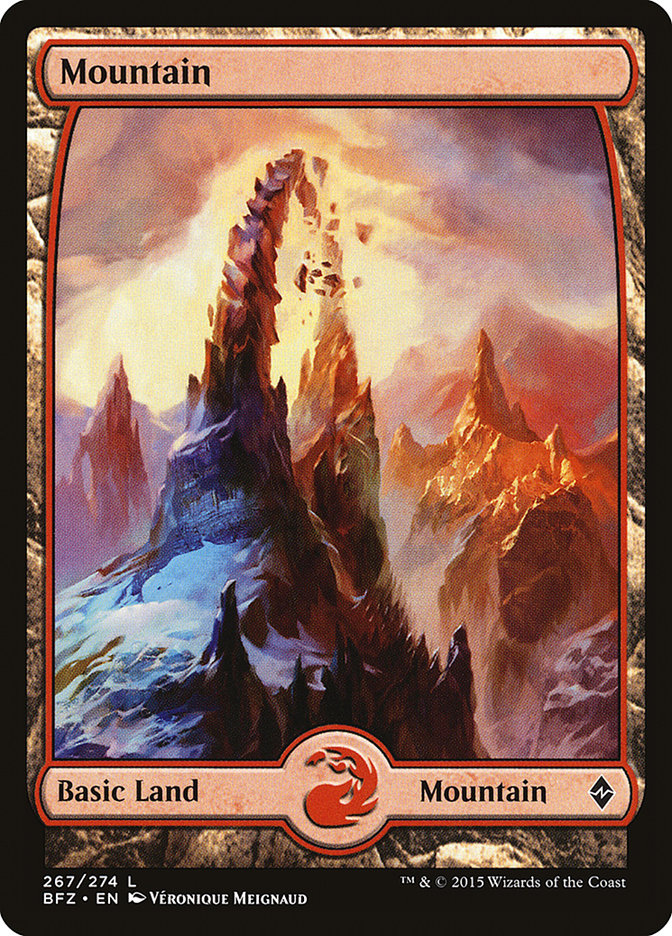 Mountain (267) (Full Art) [Battle for Zendikar] | Good Games Cannington