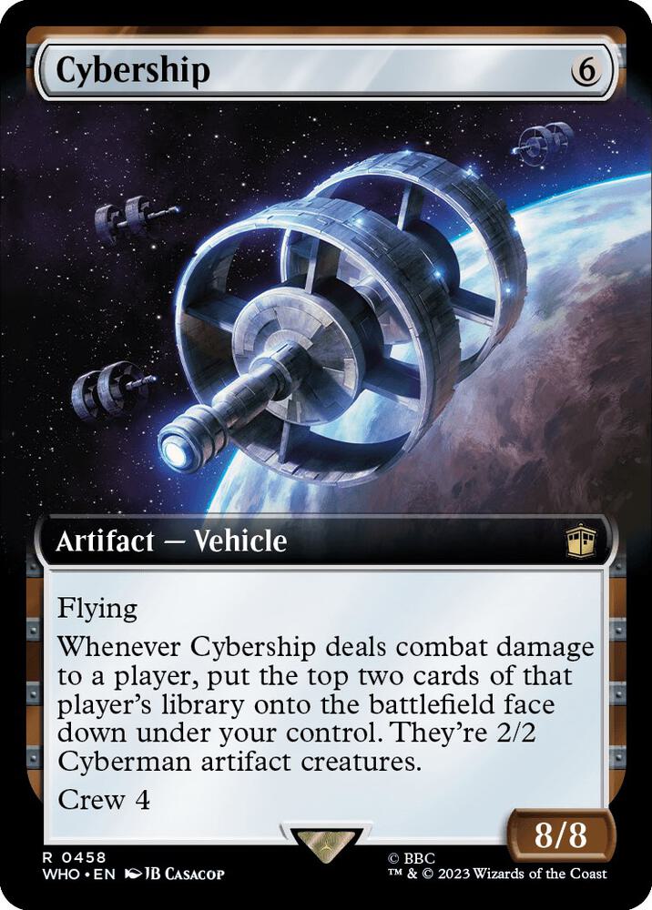 Cybership 458/331 (Universes Beyond: Doctor Who)  - Extended Art | Good Games Cannington