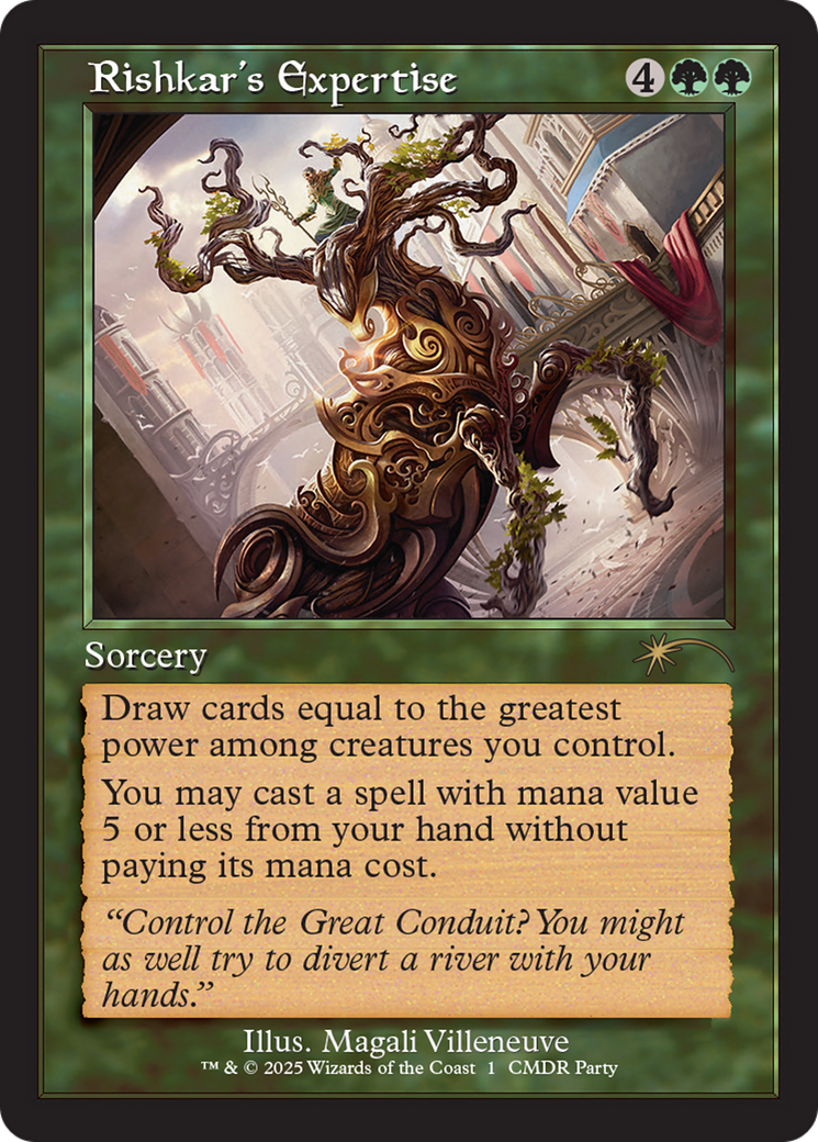 Rishkar's Expertise (Retro Frame) [Wizards Play Network 2025] | Good Games Cannington