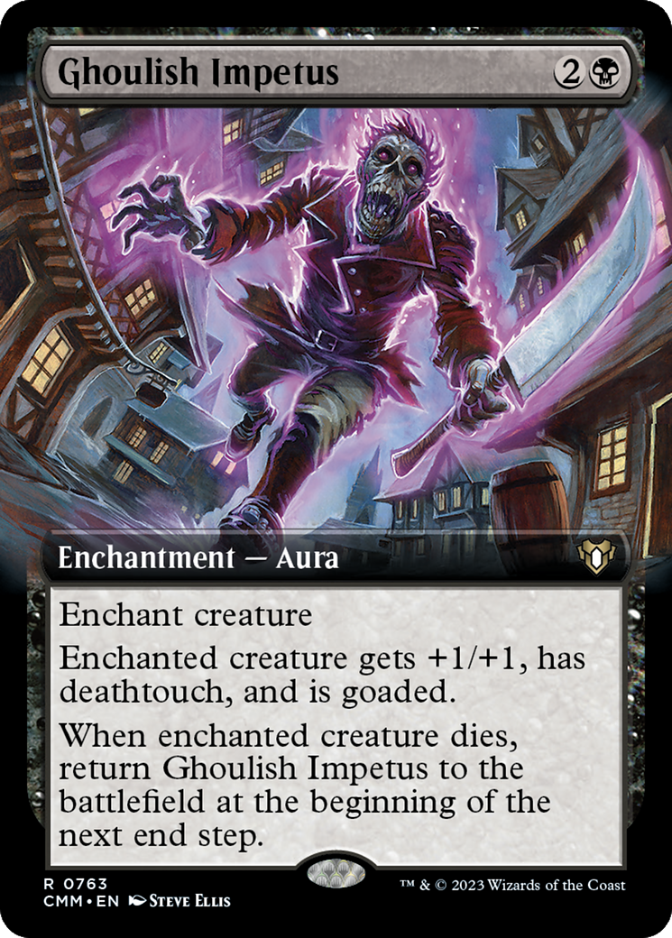 Ghoulish Impetus (Extended Art) [Commander Masters] | Good Games Cannington