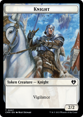 Spirit (0039) // Knight Double-Sided Token [Commander Masters Tokens] | Good Games Cannington