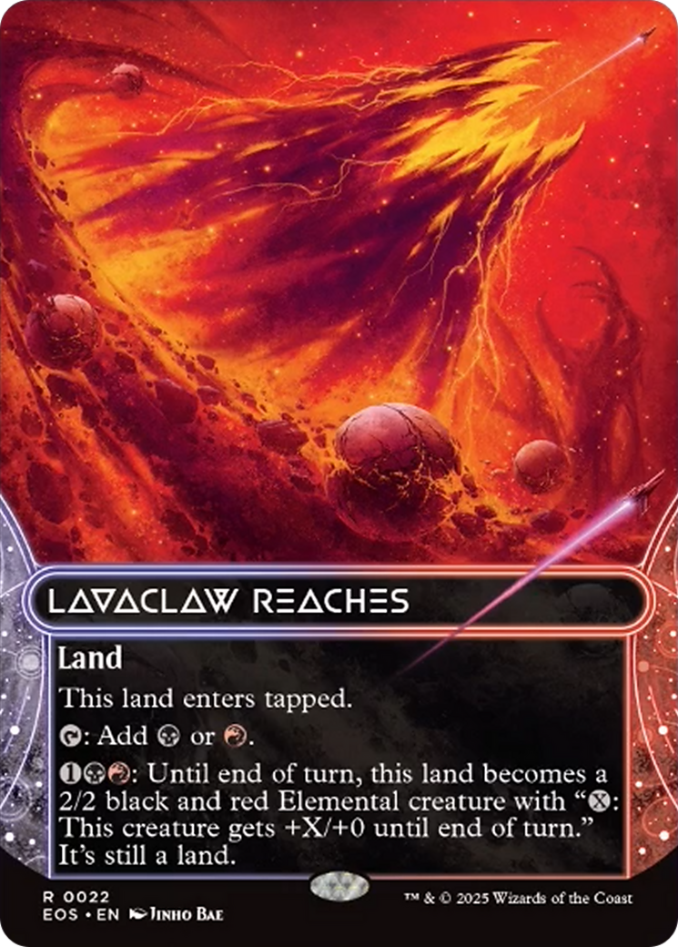 Lavaclaw Reaches (0022) (Borderless) [Edge of Eternities: Stellar Sights] | Good Games Cannington