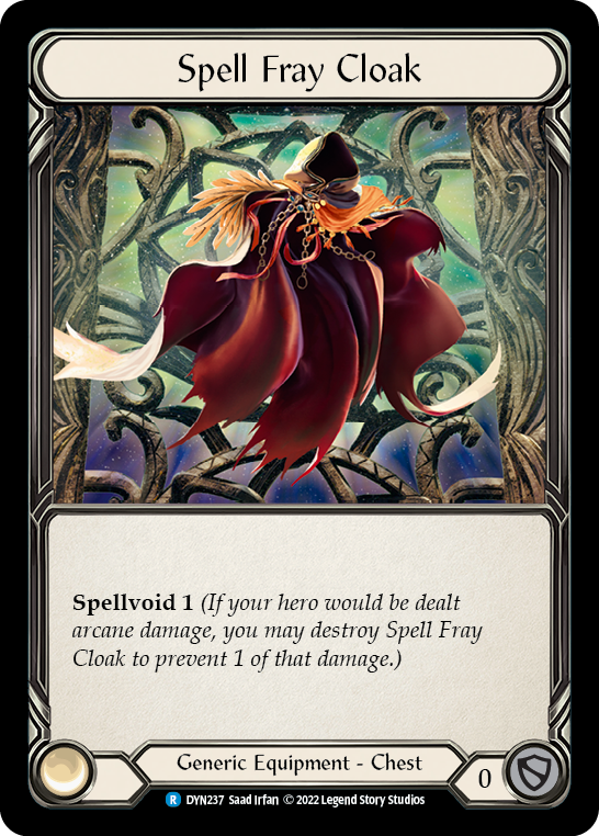 Spell Fray Cloak [DYN237] (Dynasty)  Rainbow Foil | Good Games Cannington