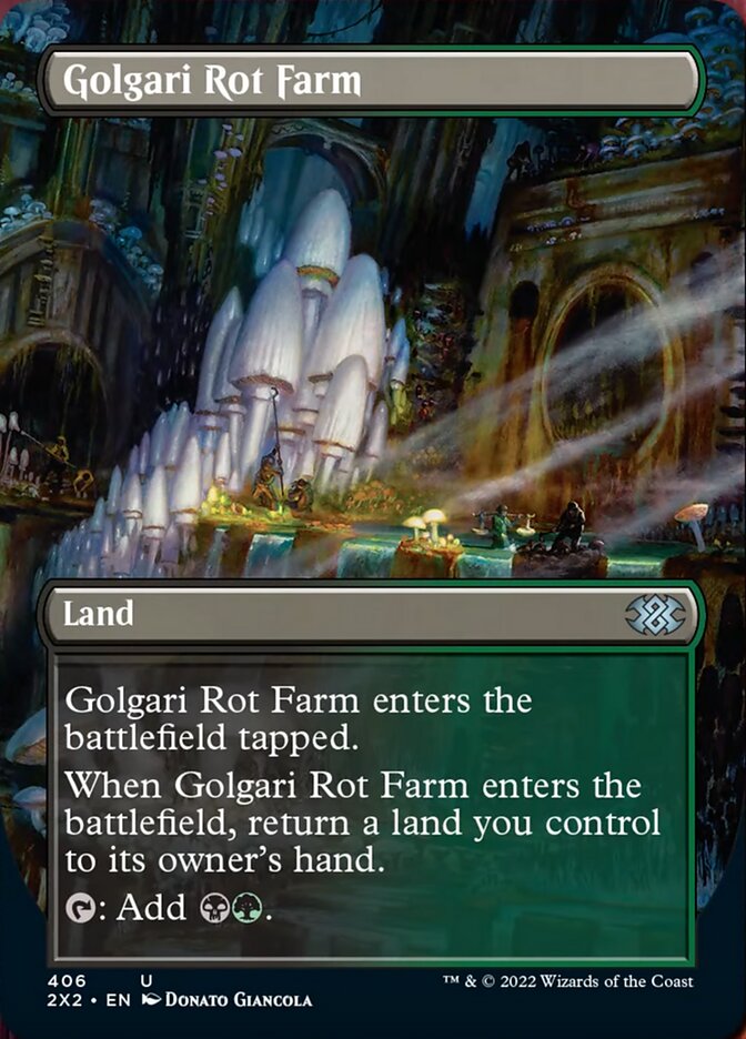 Golgari Rot Farm (Borderless Alternate Art) [Double Masters 2022] | Good Games Cannington