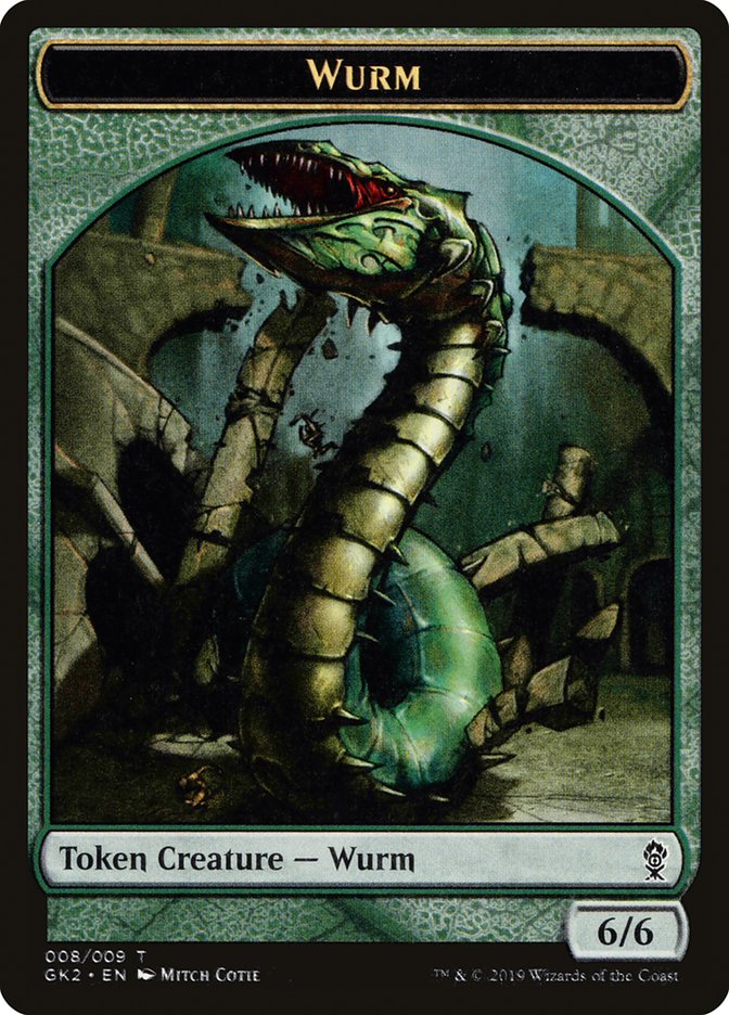 Saproling // Wurm Double-Sided Token [Ravnica Allegiance Guild Kit Tokens] | Good Games Cannington