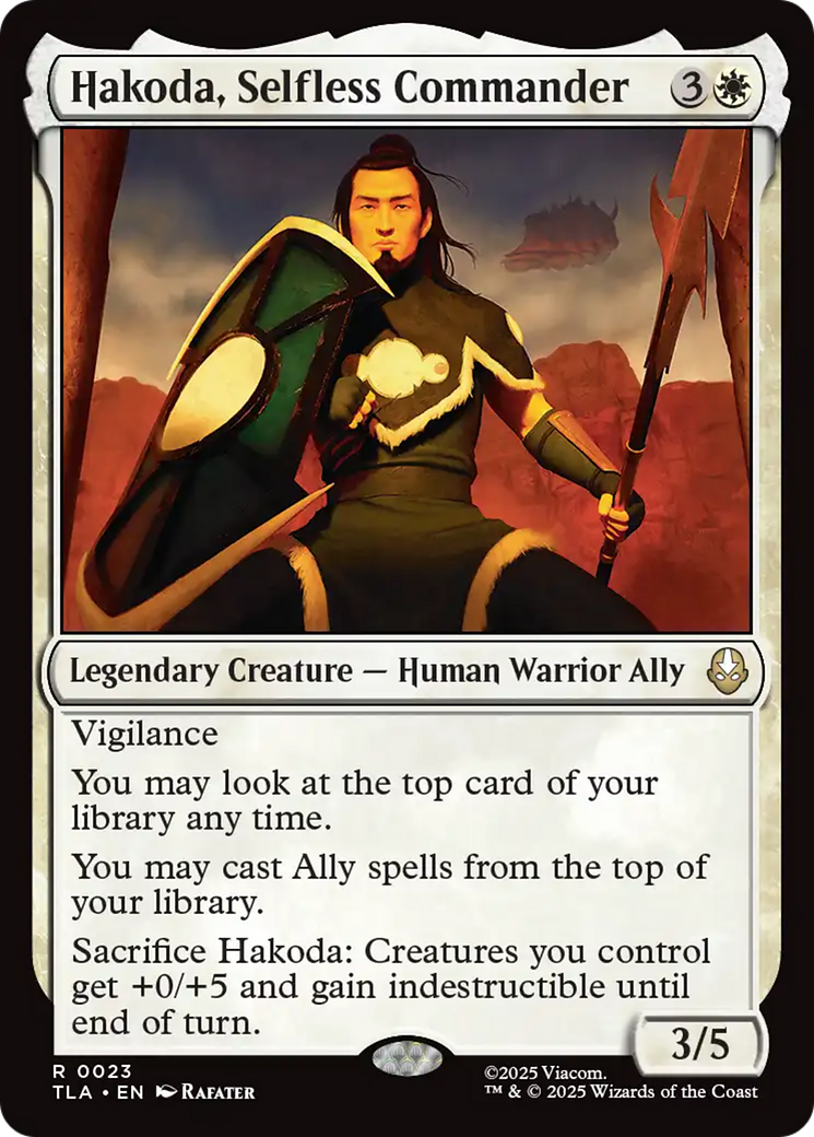 Hakoda, Selfless Commander [Avatar: The Last Airbender] | Good Games Cannington