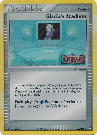 Glacia's Stadium (76/108) (Stamped) [EX: Power Keepers] | Good Games Cannington