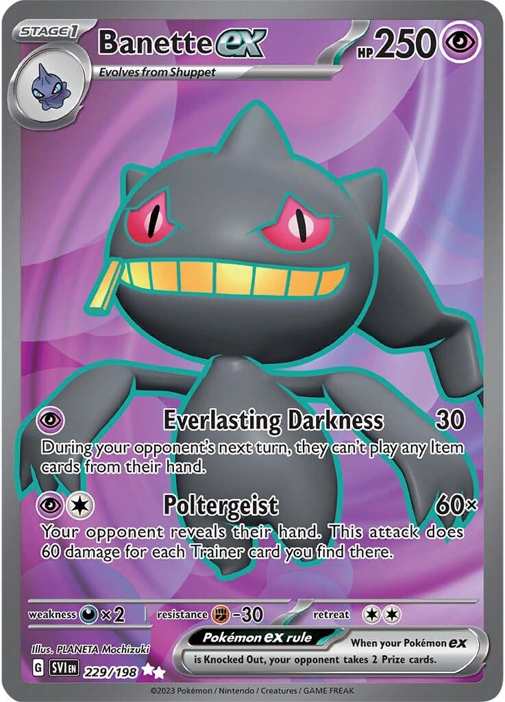Banette ex (229/198) [Scarlet & Violet: Base Set] | Good Games Cannington