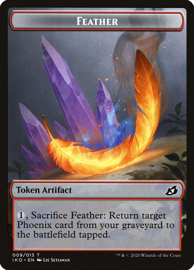 Feather Token [Ikoria: Lair of Behemoths Tokens] | Good Games Cannington