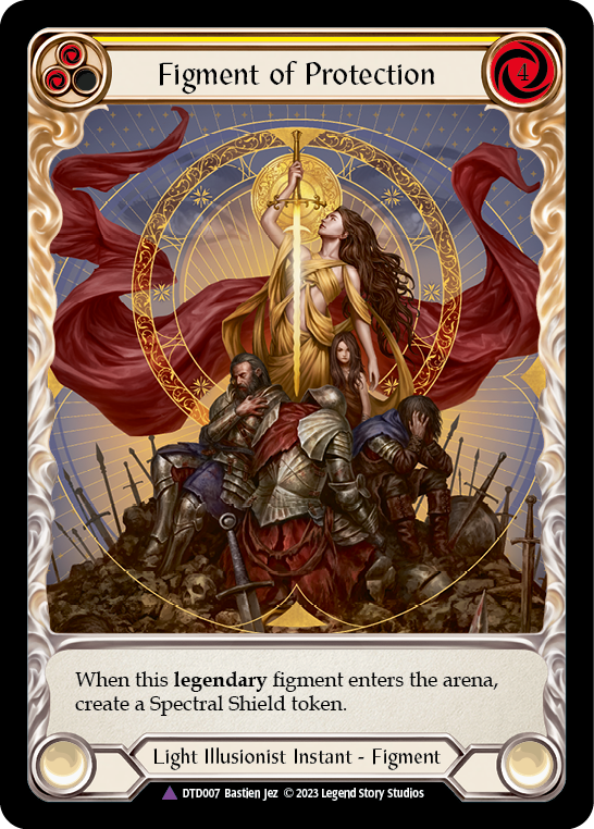 Figment of Protection // Aegis, Archangel of Protection (Marvel) [DTD007] (Dusk Till Dawn)  Cold Foil | Good Games Cannington