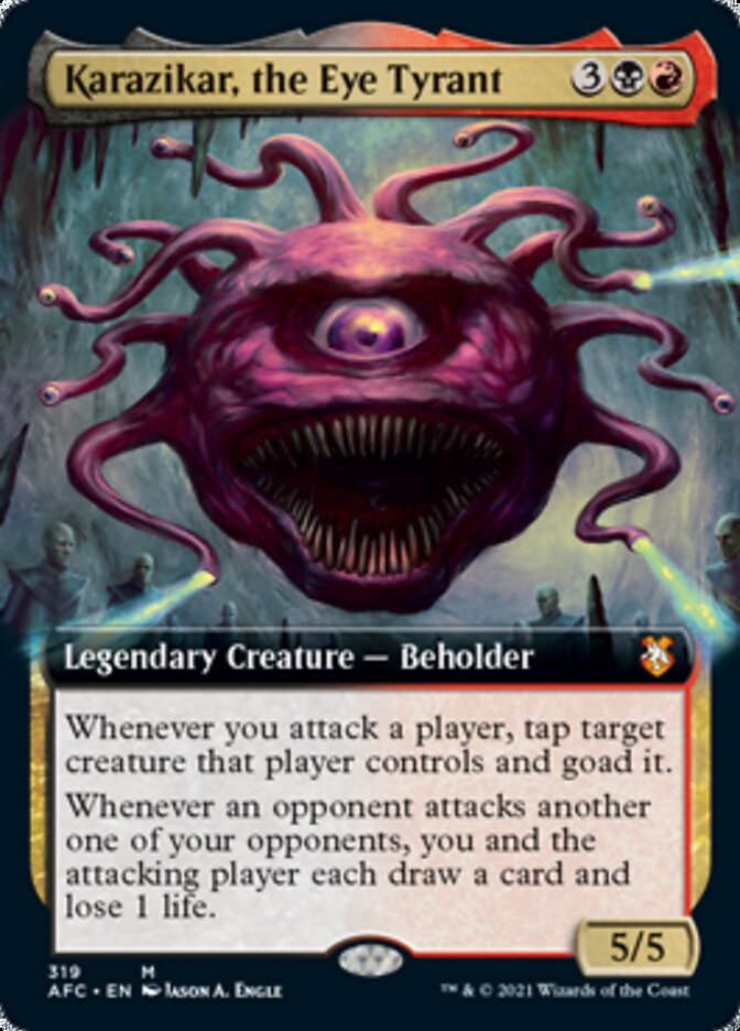 Karazikar, the Eye Tyrant (Extended Art) [Dungeons & Dragons: Adventures in the Forgotten Realms Commander] | Good Games Cannington