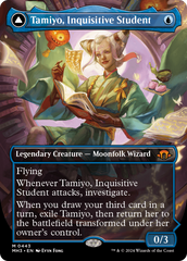 Tamiyo, Inquisitive Student // Tamiyo, Seasoned Scholar (Borderless) [Modern Horizons 3] | Good Games Cannington