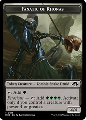 Eldrazi Spawn // Fanatic of Rhonas Double-Sided Token [Modern Horizons 3 Tokens] | Good Games Cannington