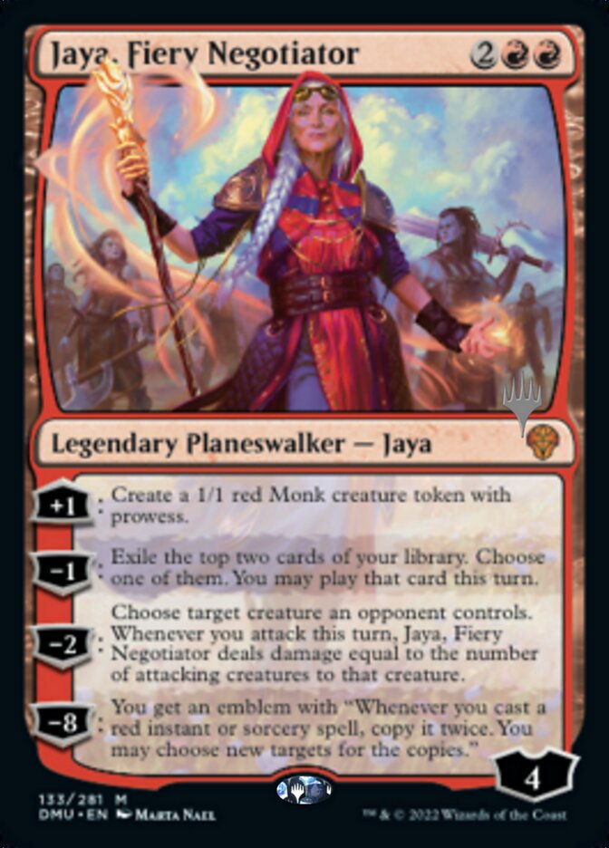 Jaya, Fiery Negotiator (Promo Pack) [Dominaria United Promos] | Good Games Cannington