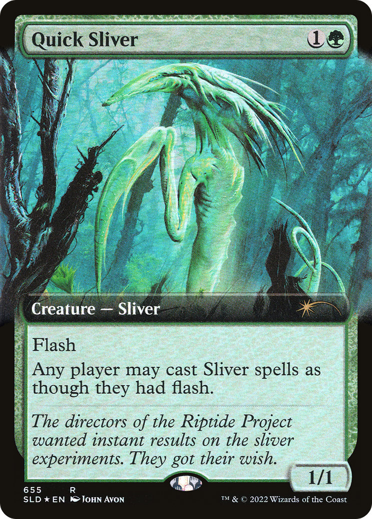 Quick Sliver (Extended Art) [Secret Lair Drop Promos] | Good Games Cannington