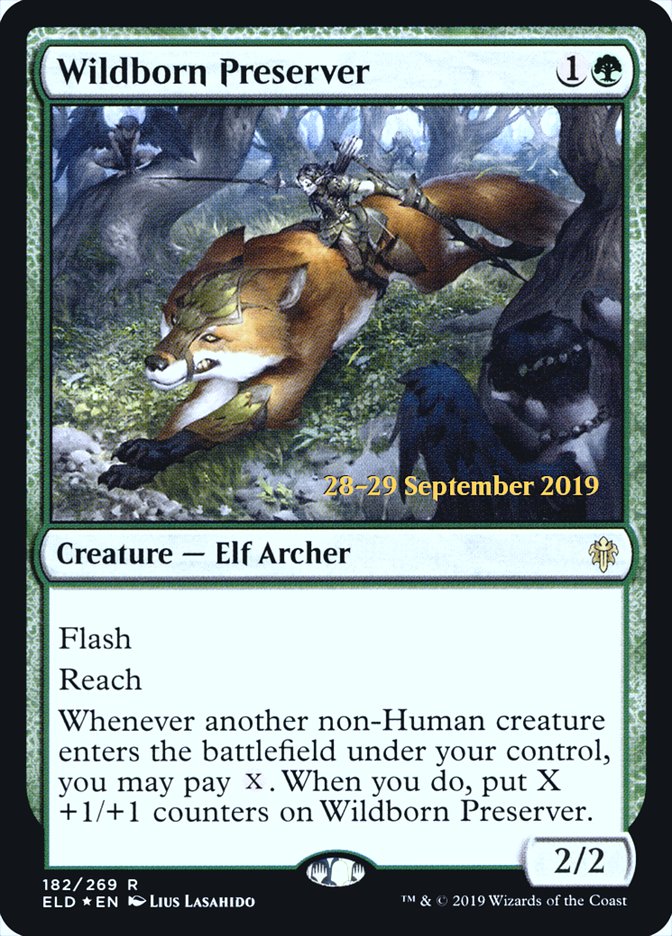 Wildborn Preserver [Throne of Eldraine Prerelease Promos] | Good Games Cannington