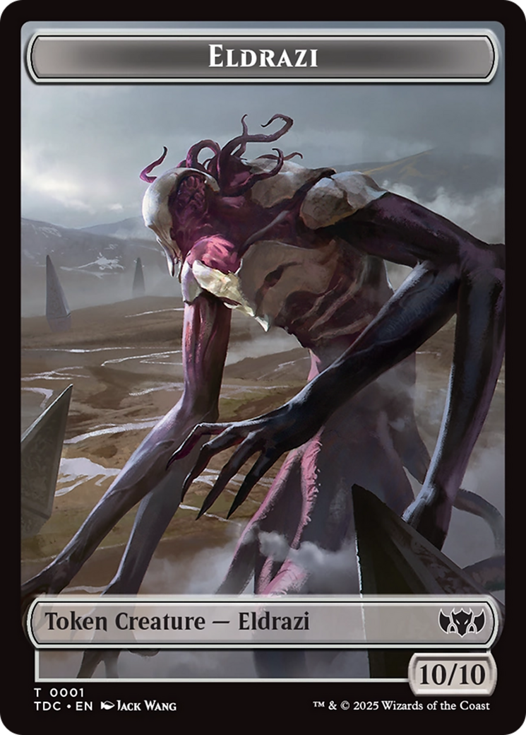 Eldrazi // Citizen Double-Sided Token [Tarkir: Dragonstorm Commander Tokens] | Good Games Cannington