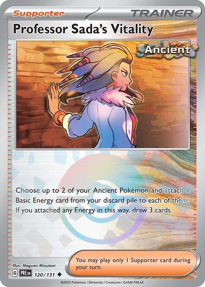 Professor Sada's Vitality (120/131) (Poke Ball Pattern) [Scarlet & Violet: Prismatic Evolutions] | Good Games Cannington