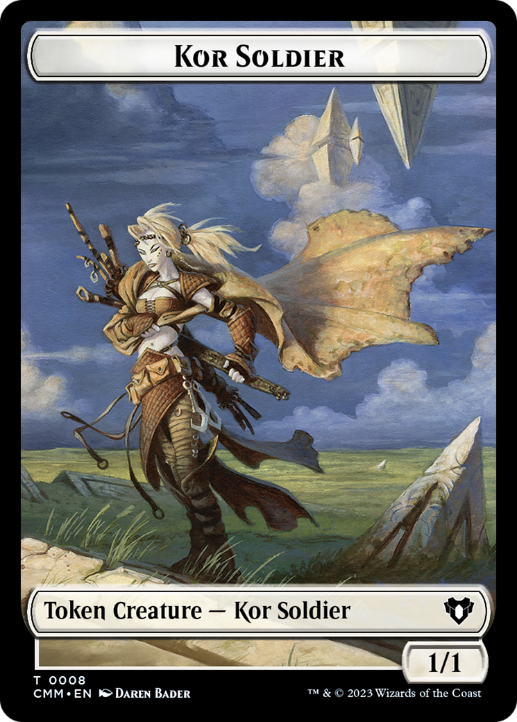 Elemental (0026) // Kor Soldier Double-Sided Token [Commander Masters Tokens] | Good Games Cannington