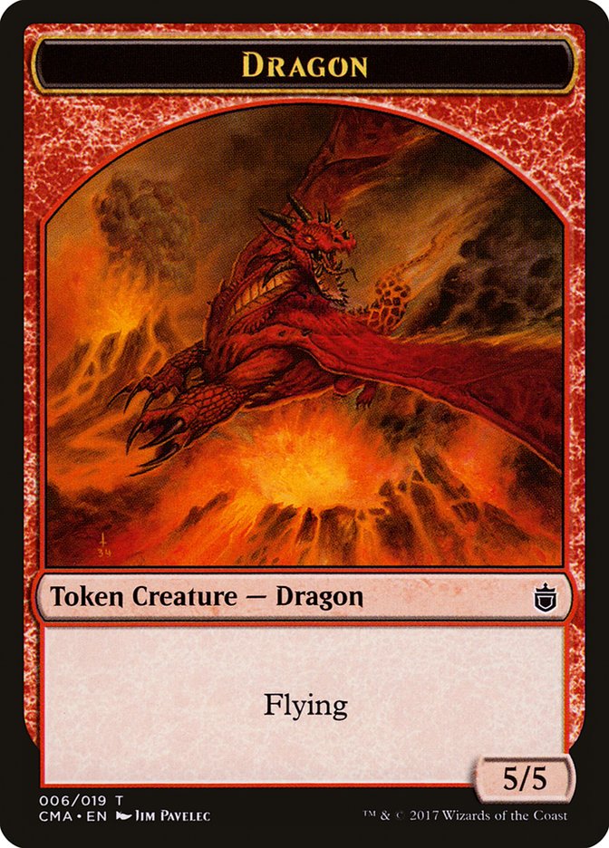 Dragon Token [Commander Anthology Tokens] | Good Games Cannington