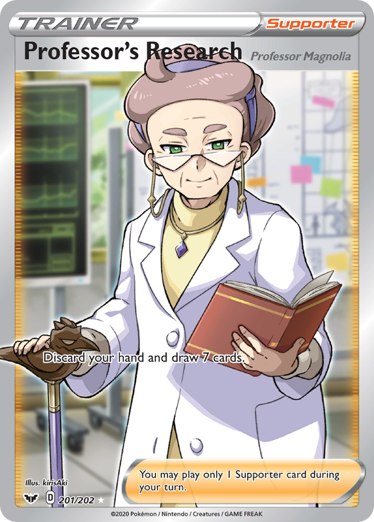 Professor's Research (201/202) (Professor Magnolia) [Sword & Shield: Base Set] | Good Games Cannington
