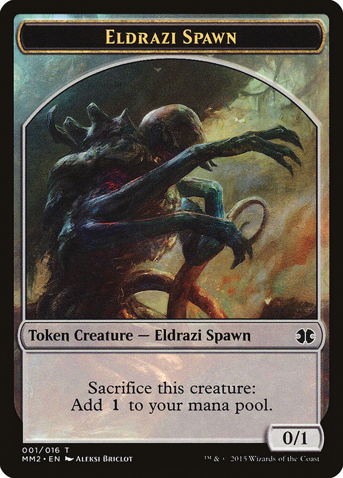 Eldrazi Spawn Token (001/016) [Modern Masters 2015 Tokens] | Good Games Cannington