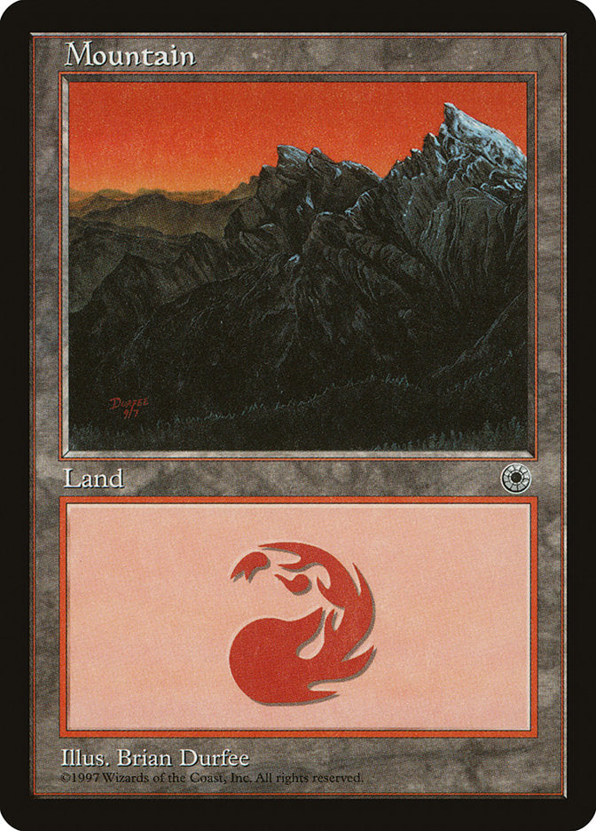 Mountain (9/7 Signature / No Peak on Left) [Portal] | Good Games Cannington