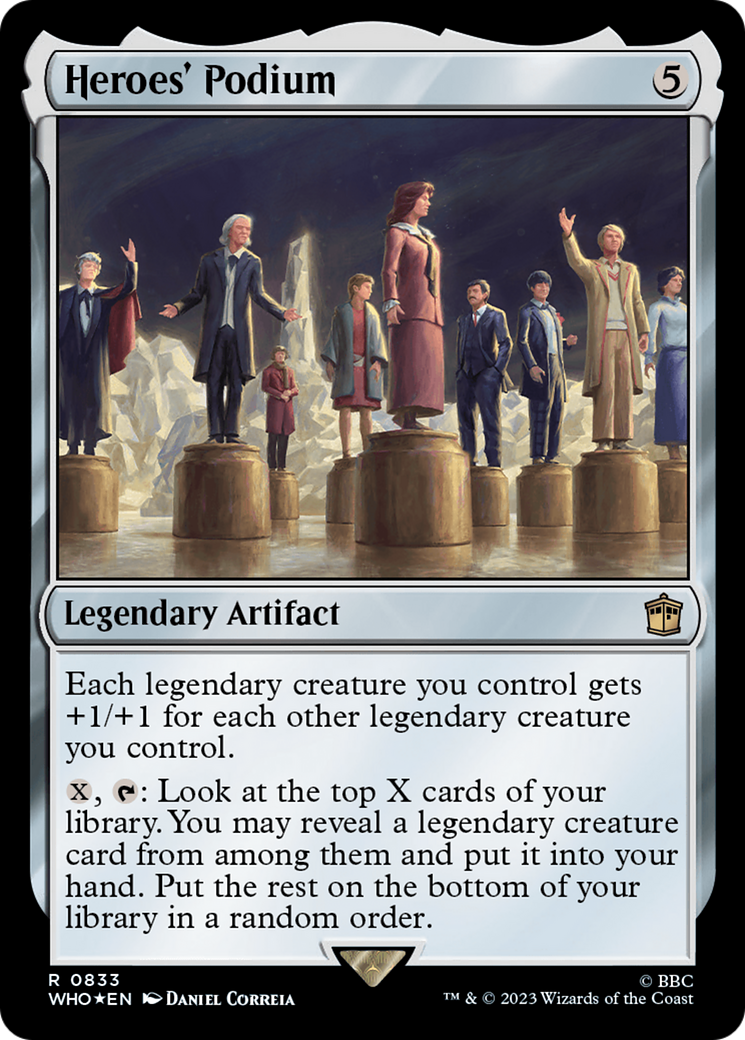 Heroes' Podium (Surge Foil) [Doctor Who] | Good Games Cannington