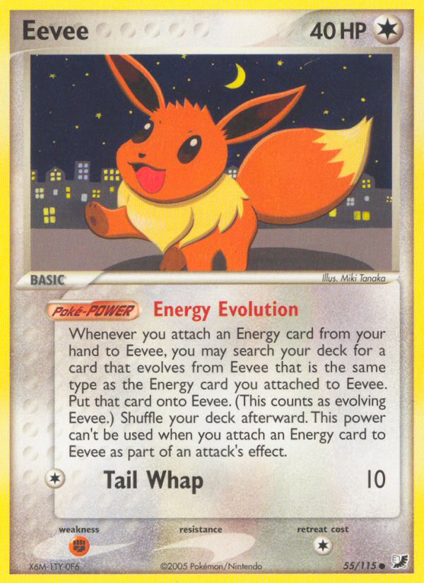 Eevee (55/115) [EX: Unseen Forces] | Good Games Cannington