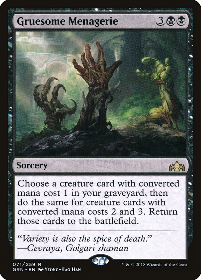 Gruesome Menagerie 71/259 (Guilds of Ravnica)  | Good Games Cannington