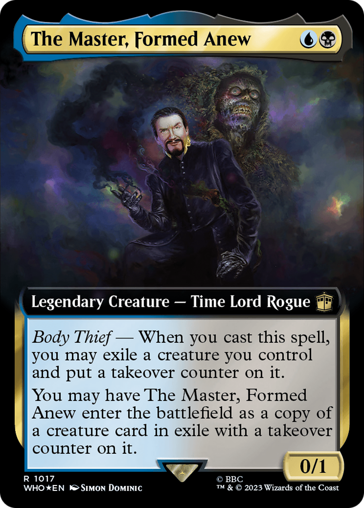 The Master, Formed Anew (Extended Art) (Surge Foil) [Doctor Who] | Good Games Cannington