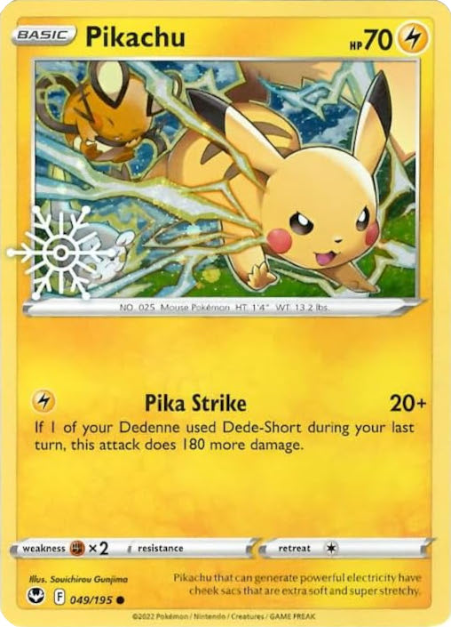 Pikachu (049/195) (Holiday Calendar) [Sword & Shield: Silver Tempest] | Good Games Cannington