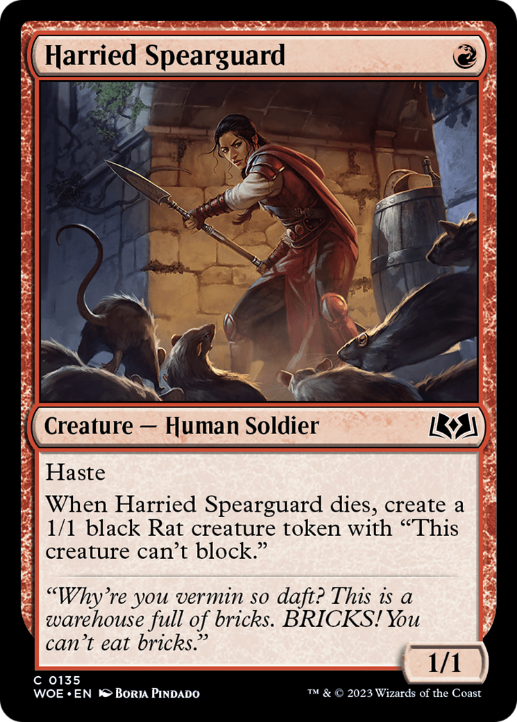 Harried Spearguard [Wilds of Eldraine] | Good Games Cannington