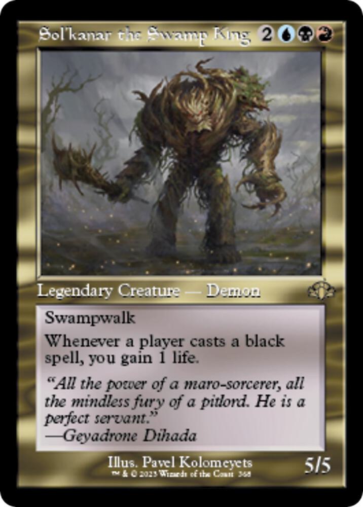 Solkanar the Swamp King Retro Frame 368 (Dominaria Remastered)  | Good Games Cannington