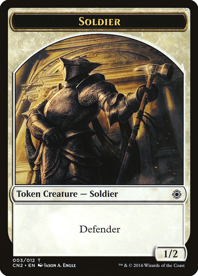 Soldier Token (003/012) [Conspiracy: Take the Crown Tokens] | Good Games Cannington