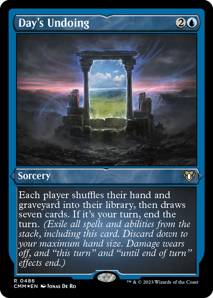 Day's Undoing (Foil Etched) [Commander Masters] | Good Games Cannington