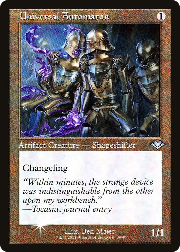 Universal Automaton Retro Frame 38 (Modern Horizons)  - Foil | Good Games Cannington